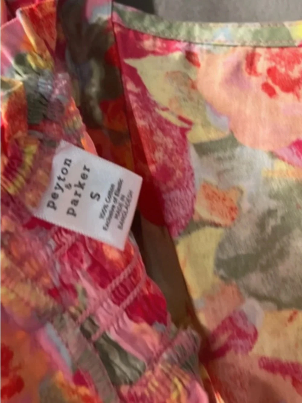 PEYTON PARKER OPEN BACK MIDI COTTON DRESS SMALL NWOT
